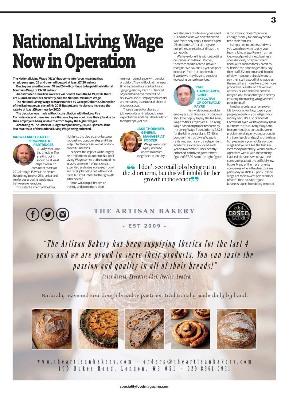 Speciality Food Preview Pages