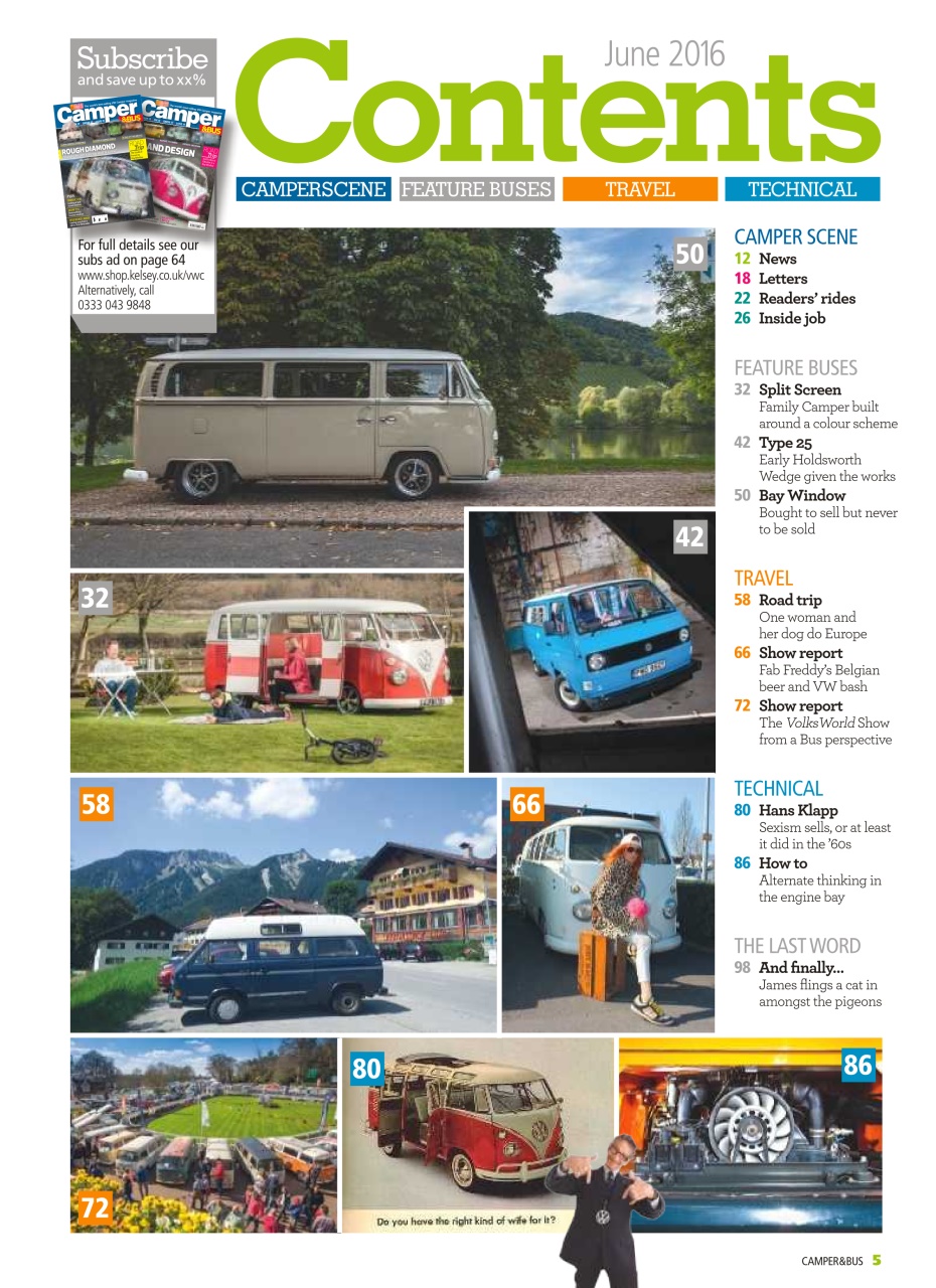 VW Camper Preview Pages
