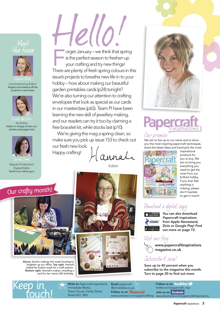 Papercraft Inspirations Preview Pages