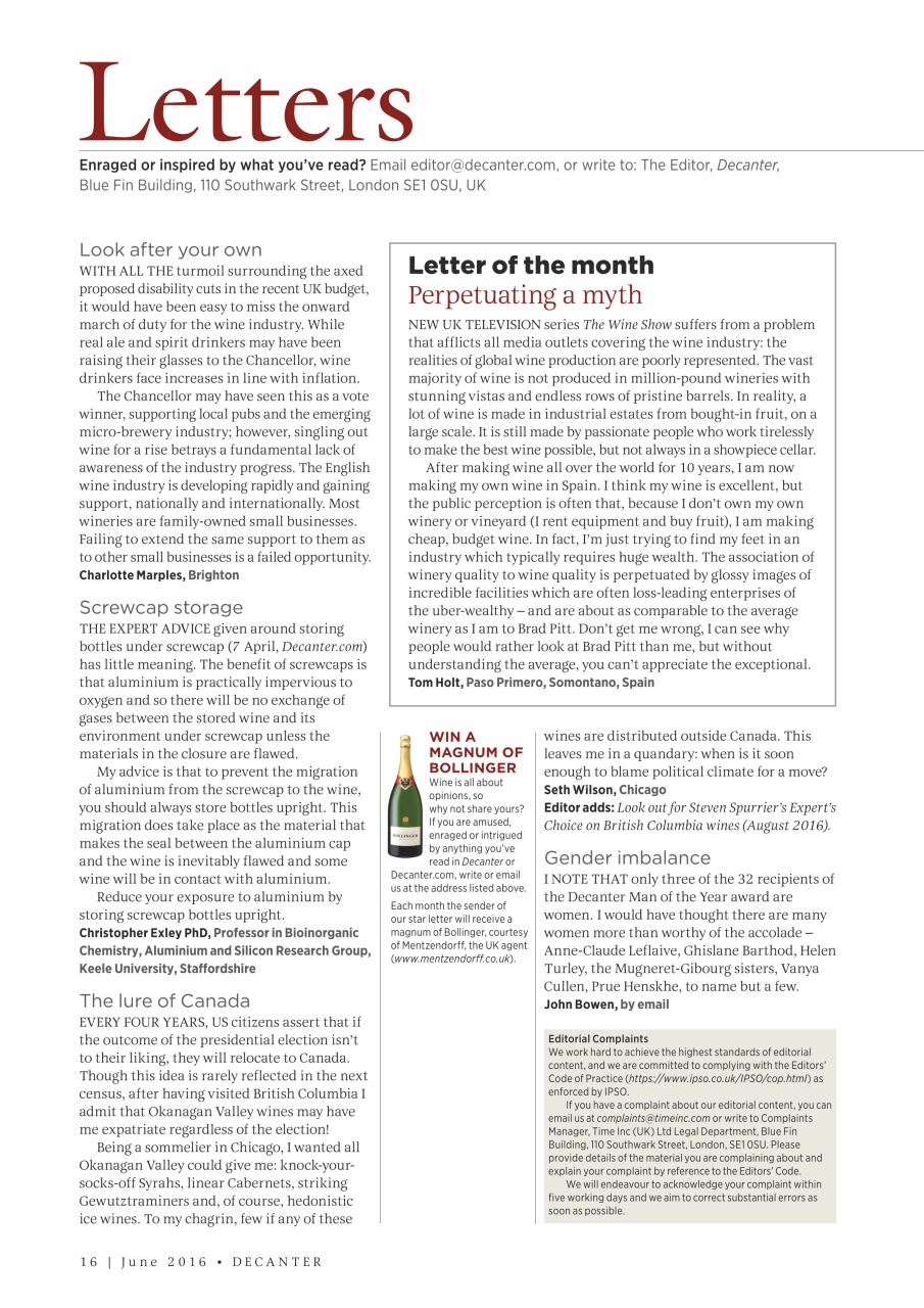 Decanter Preview Pages