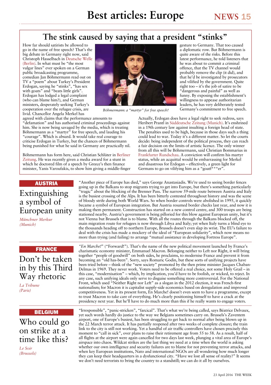 The Week Preview Pages