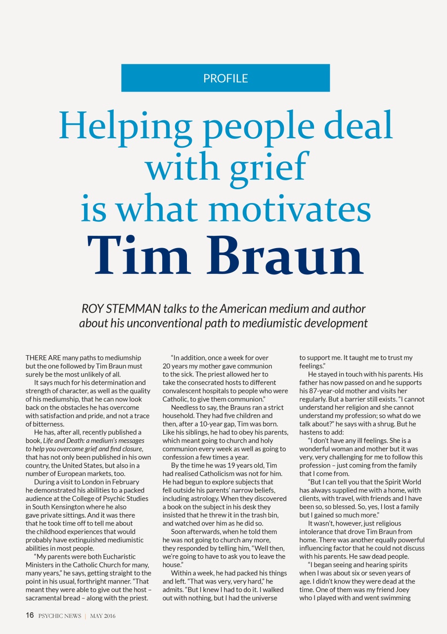 Psychic News Preview Pages