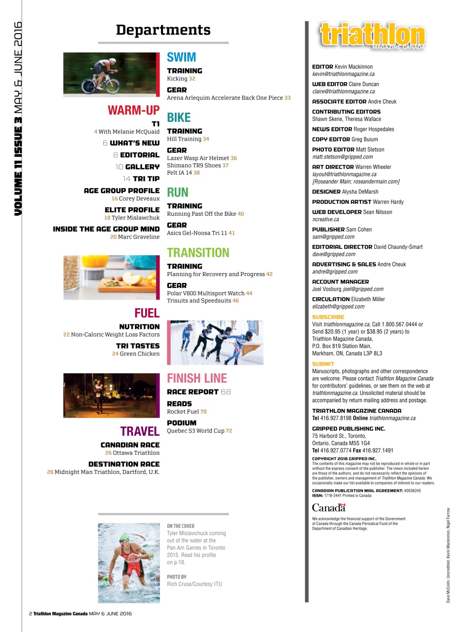 Triathlon Magazine Canada Preview Pages