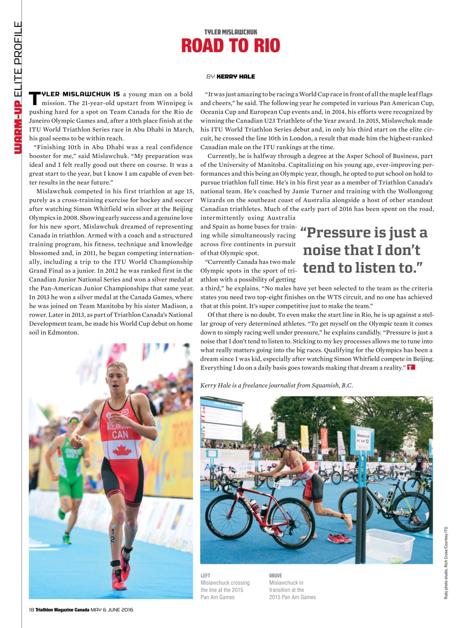 Triathlon Magazine Canada Preview Pages