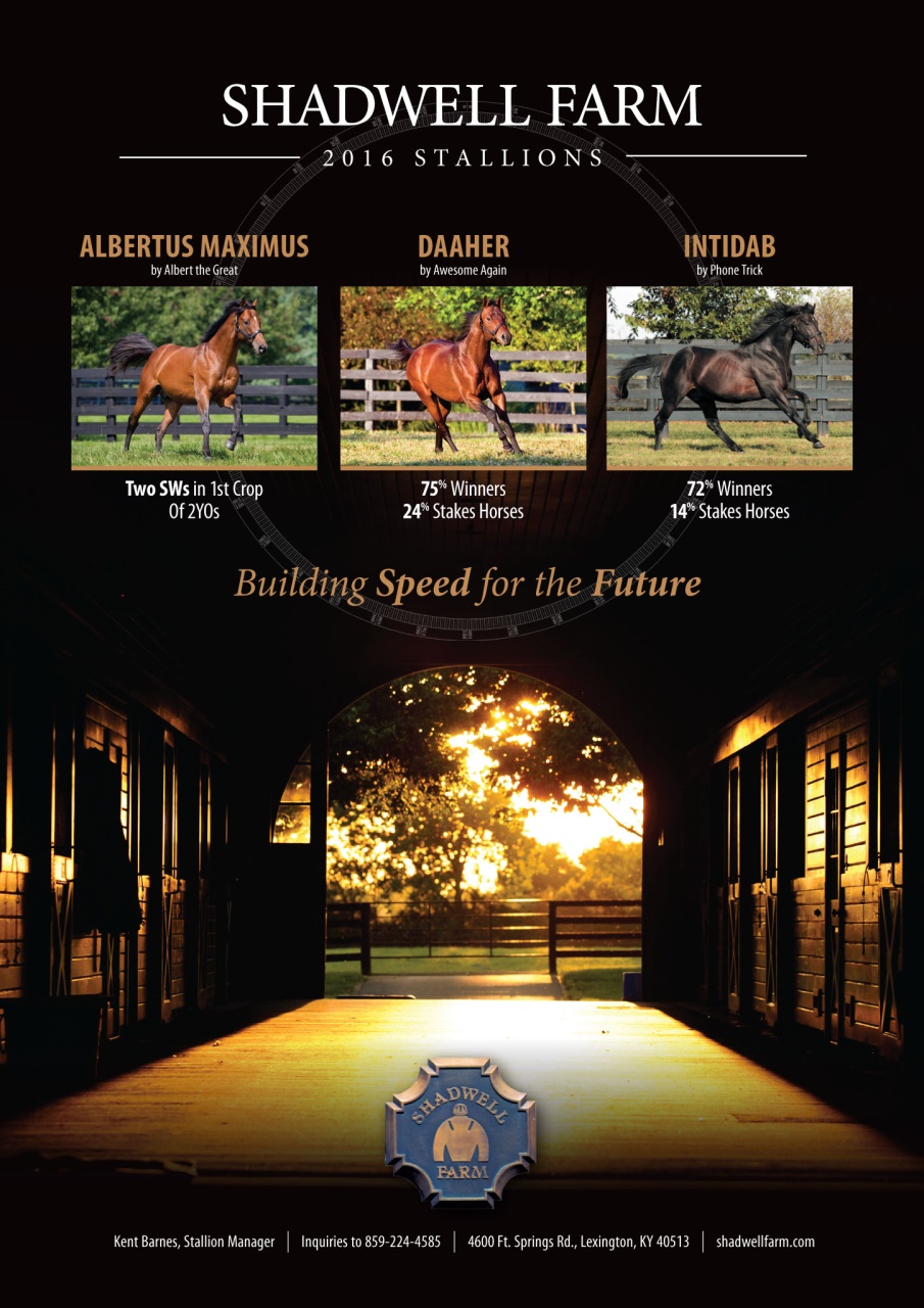 North American Trainer Magazine - horse racing Preview Pages