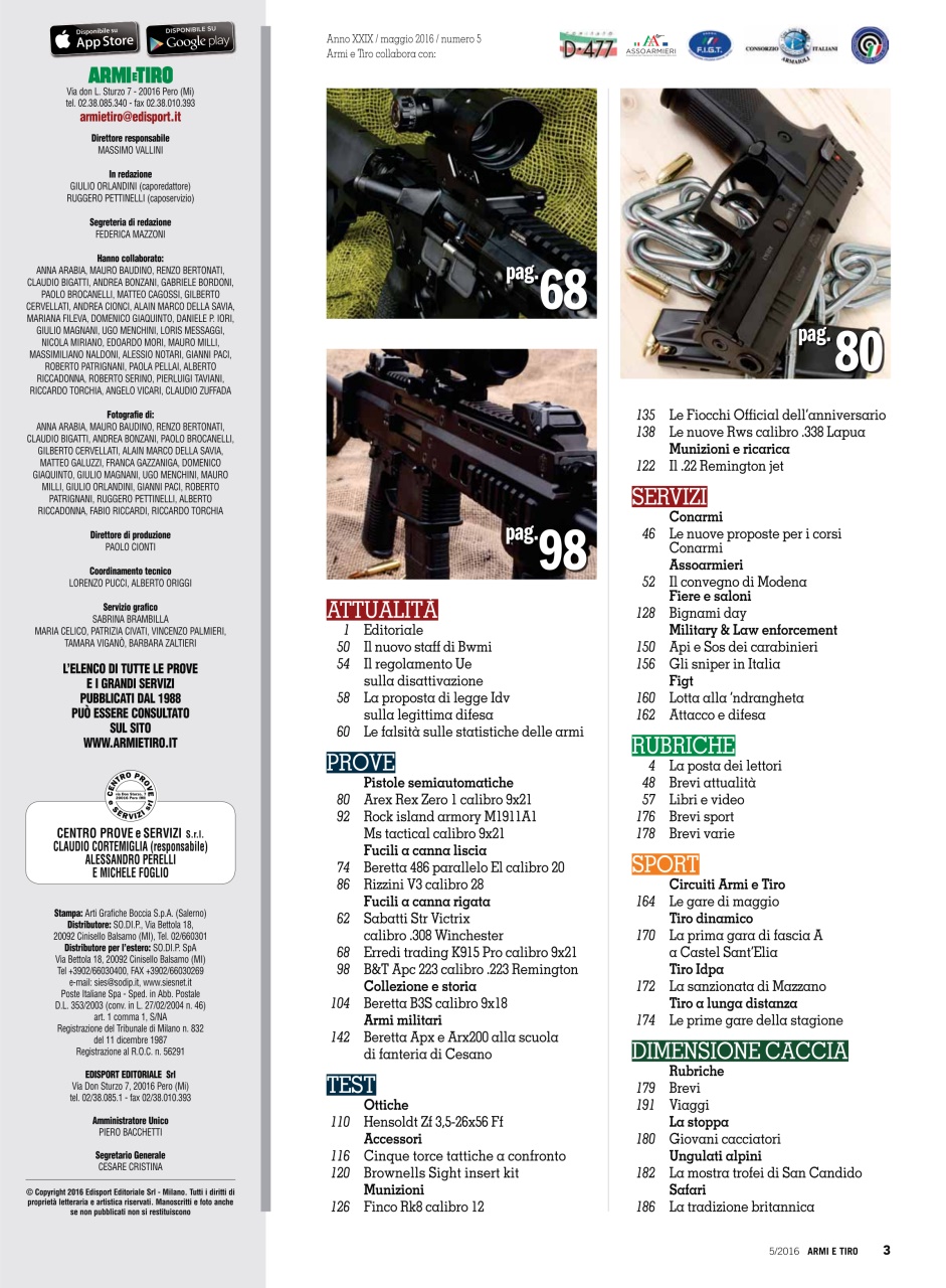 Armi E Tiro Preview Pages
