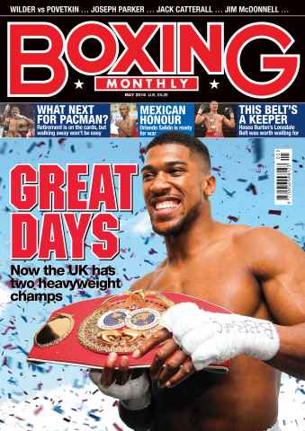 Boxing Monthly issue May 2016
