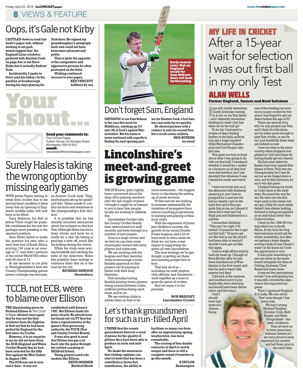 The Cricket Paper Preview Pages