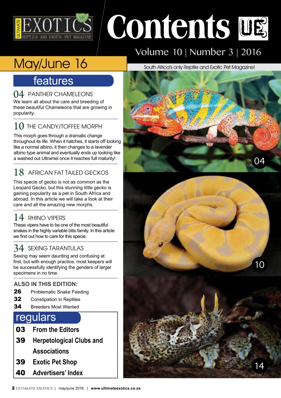 Ultimate Exotics Preview Pages