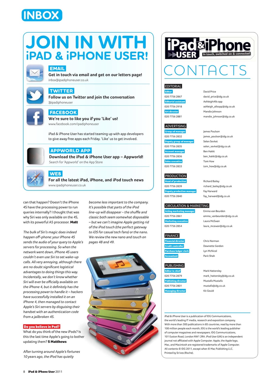 iPad and iPhone User Preview Pages