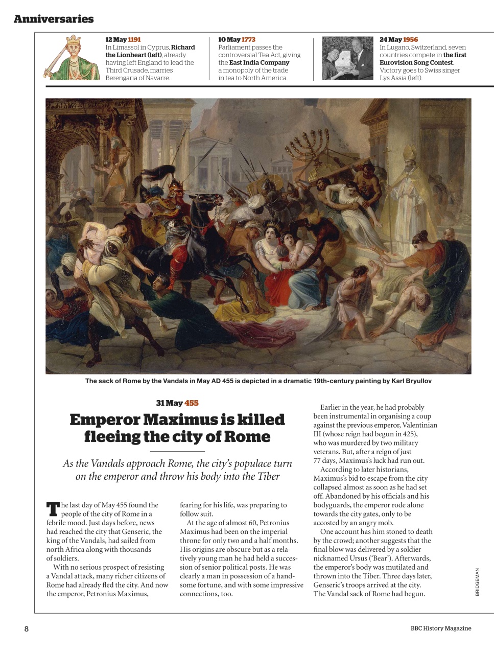 BBC History Magazine Preview Pages