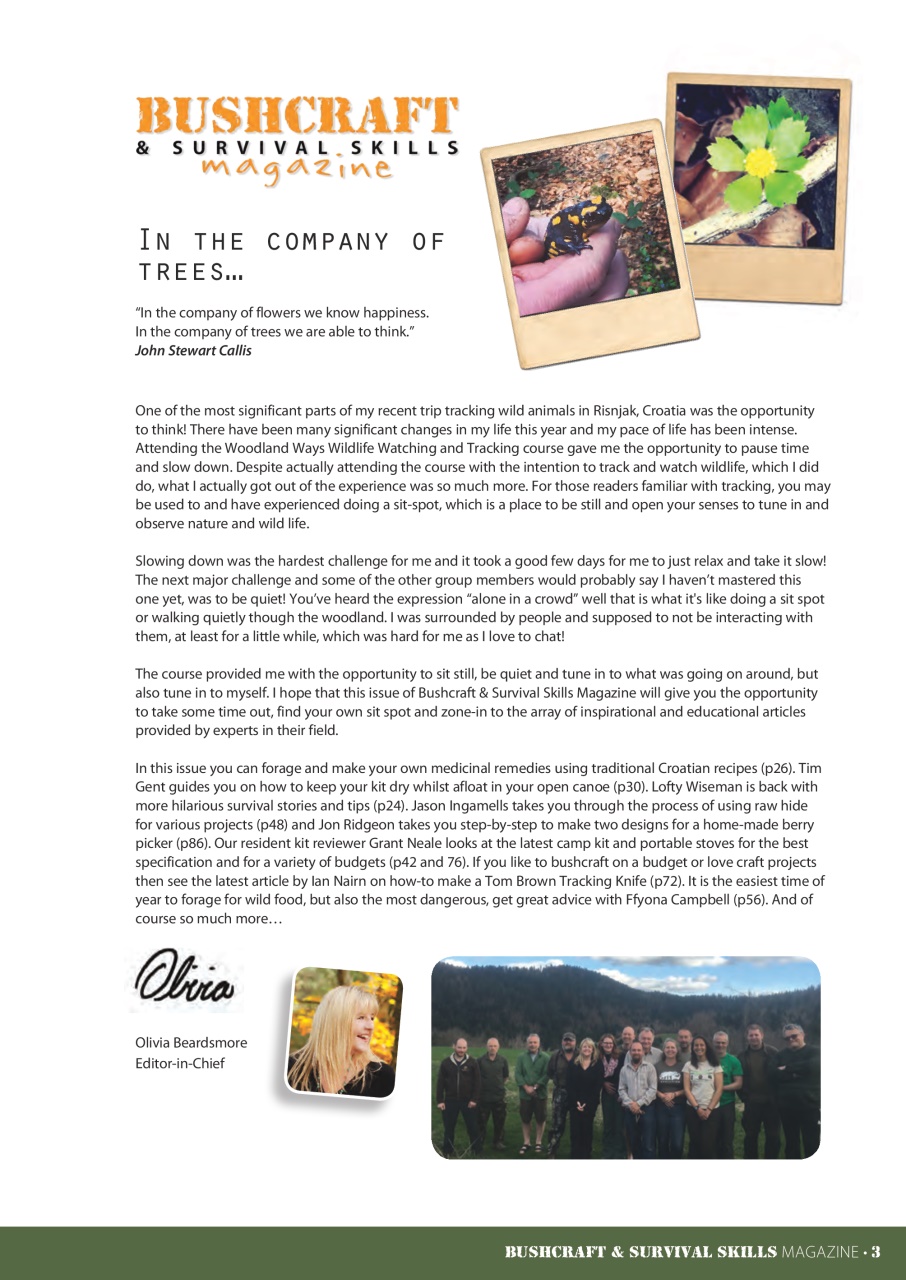 Bushcraft & Survival Skills Magazine Preview Pages