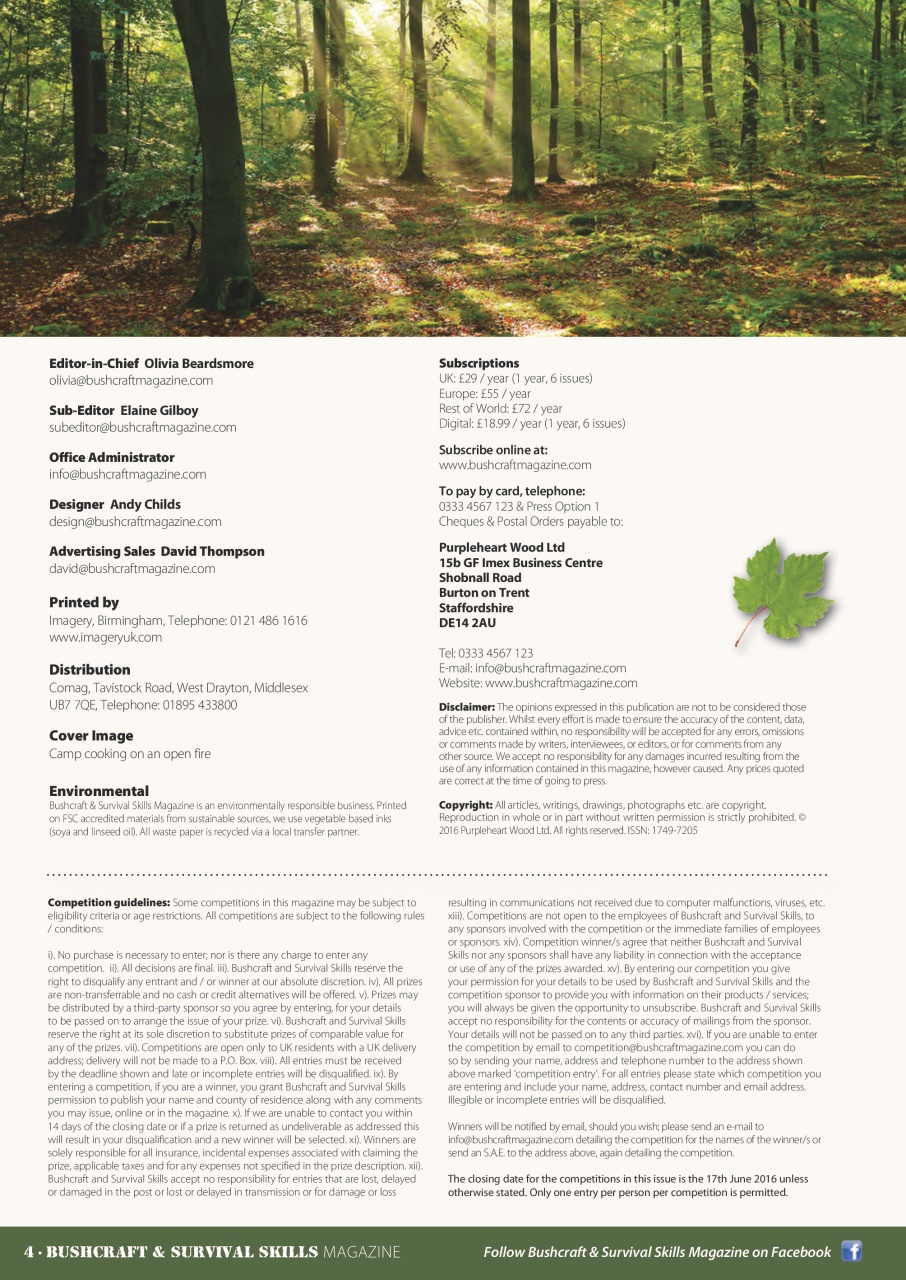 Bushcraft & Survival Skills Magazine Preview Pages