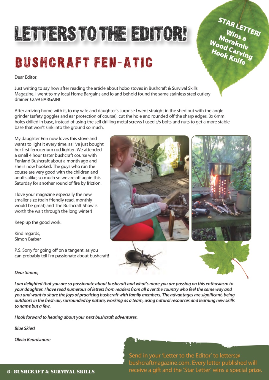 Bushcraft & Survival Skills Magazine Preview Pages