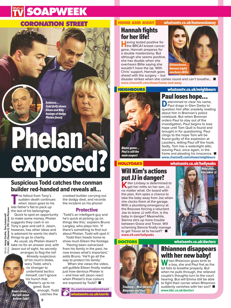 What's on TV Preview Pages