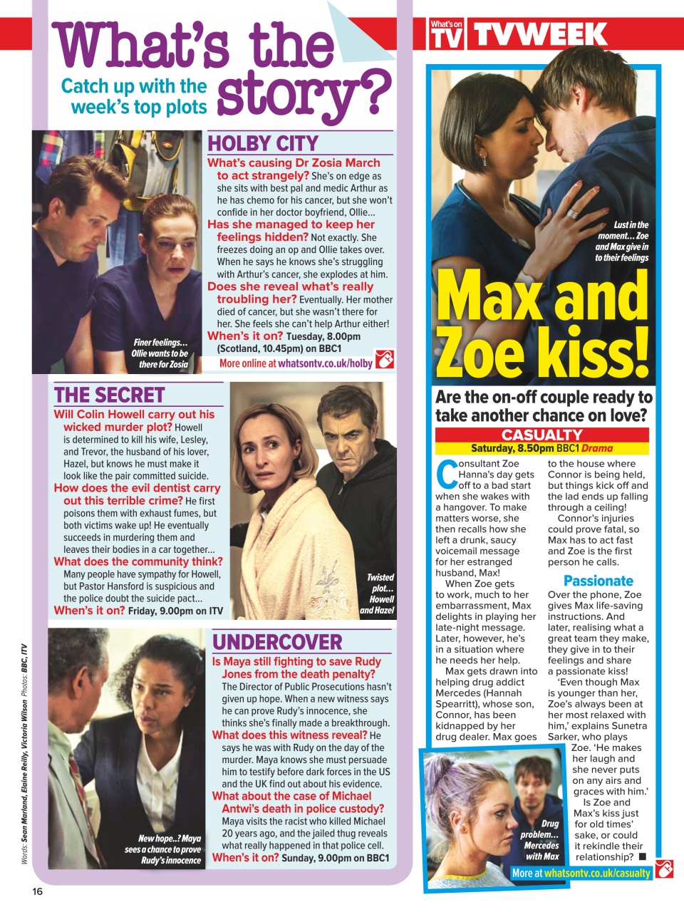 What's on TV Preview Pages