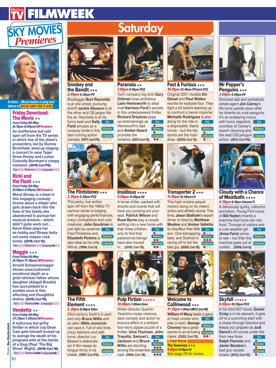 What's on TV Preview Pages