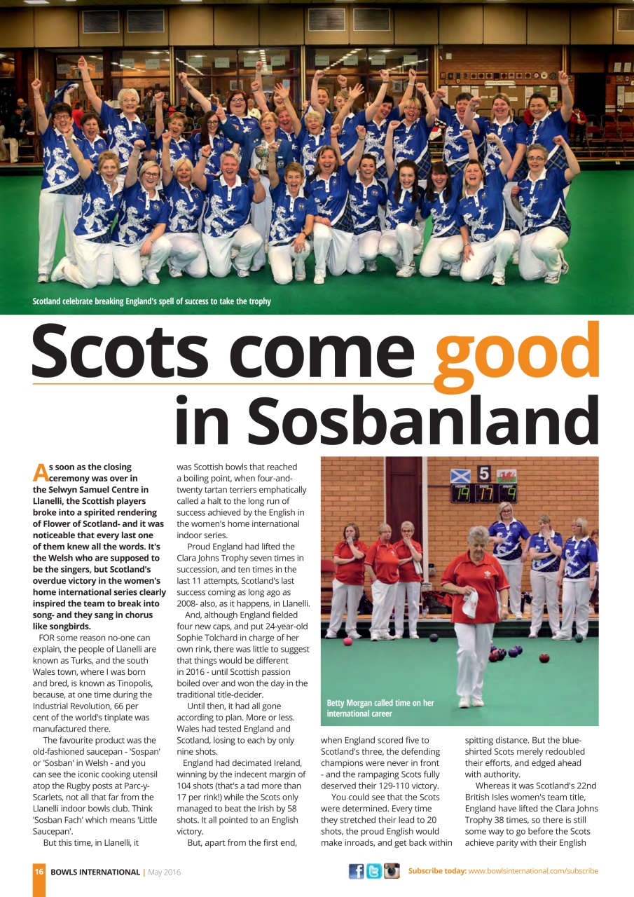 Bowls International Preview Pages