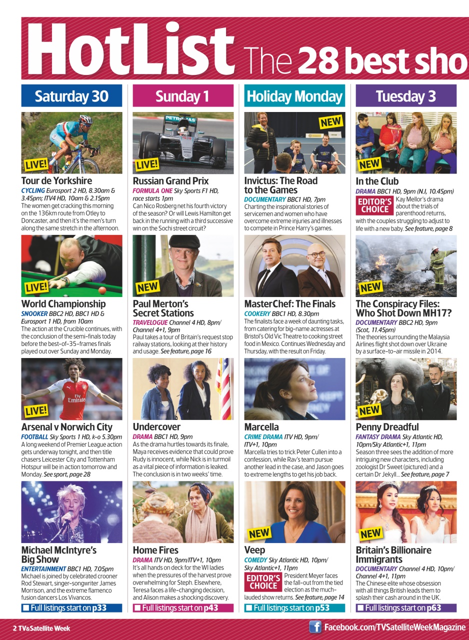 TV & Satellite Week Preview Pages