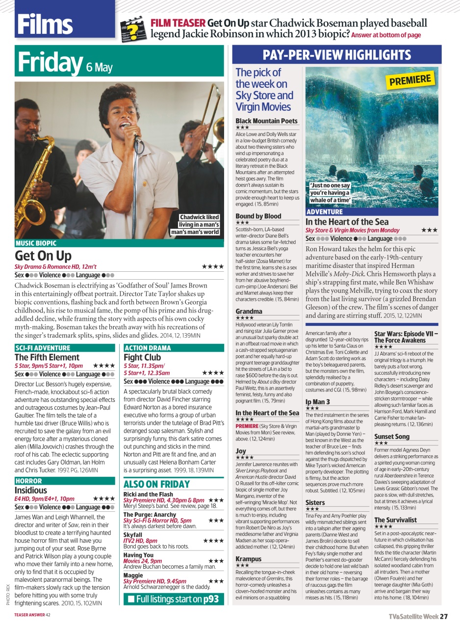 TV & Satellite Week Preview Pages