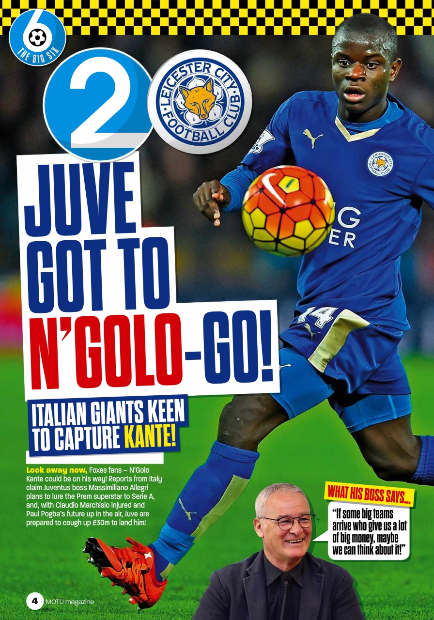 Match of the Day Preview Pages