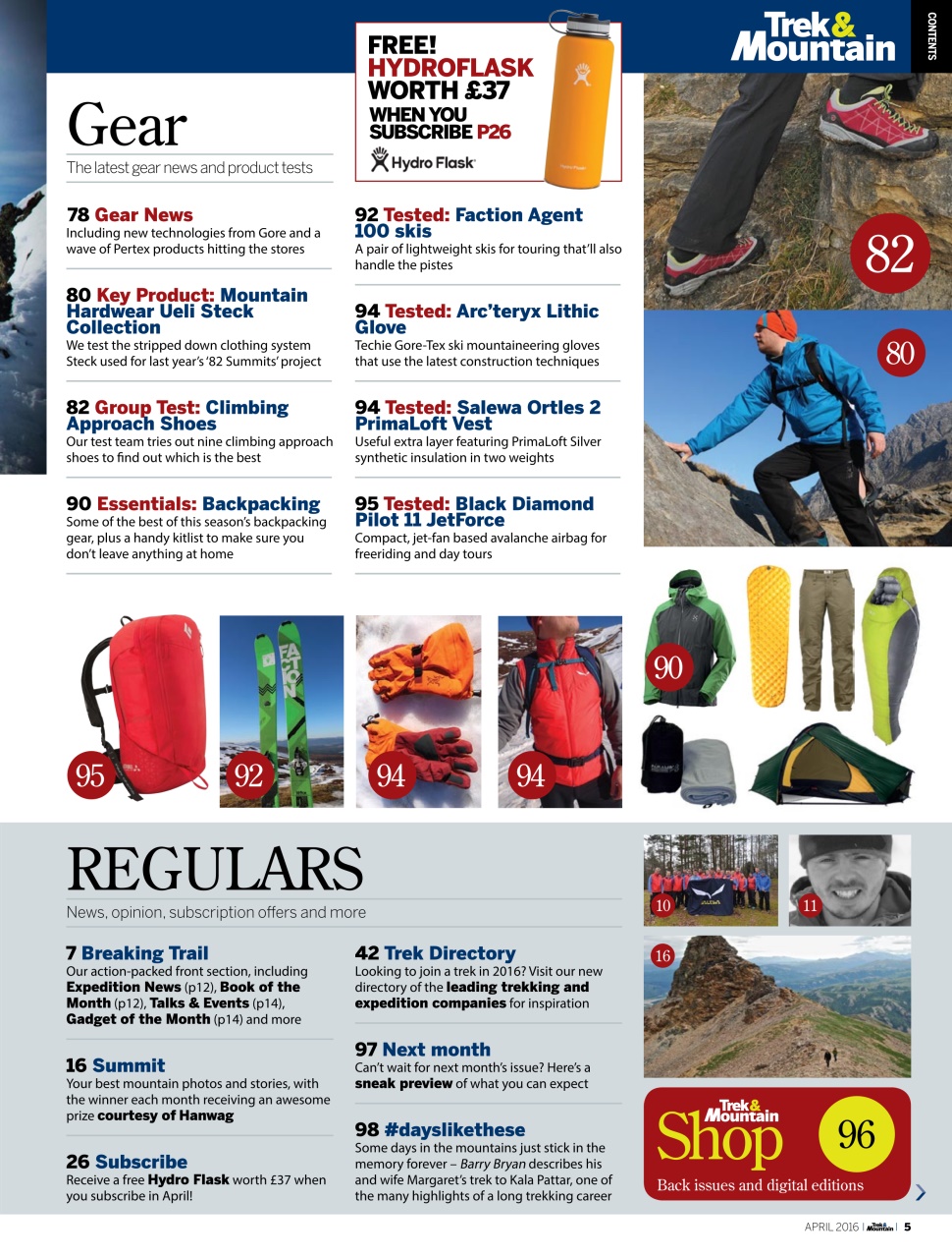 Trek & Mountain Magazine Preview Pages