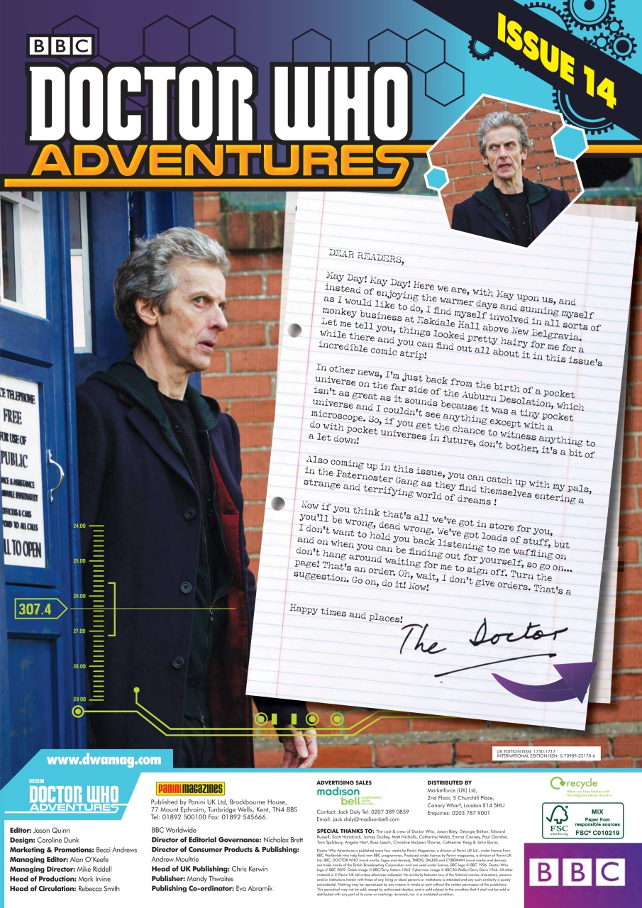 Doctor Who Adventures Magazine Preview Pages