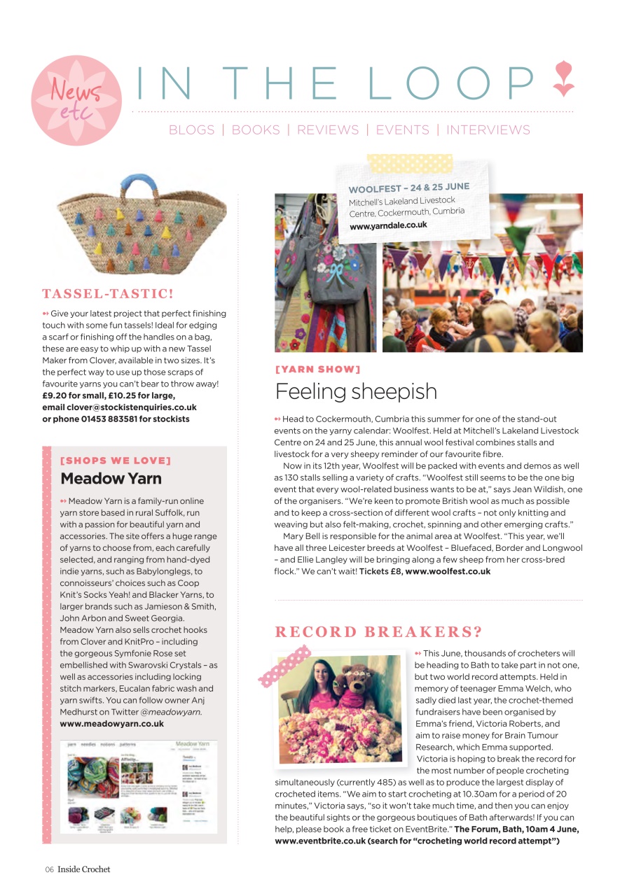 Inside Crochet Preview Pages