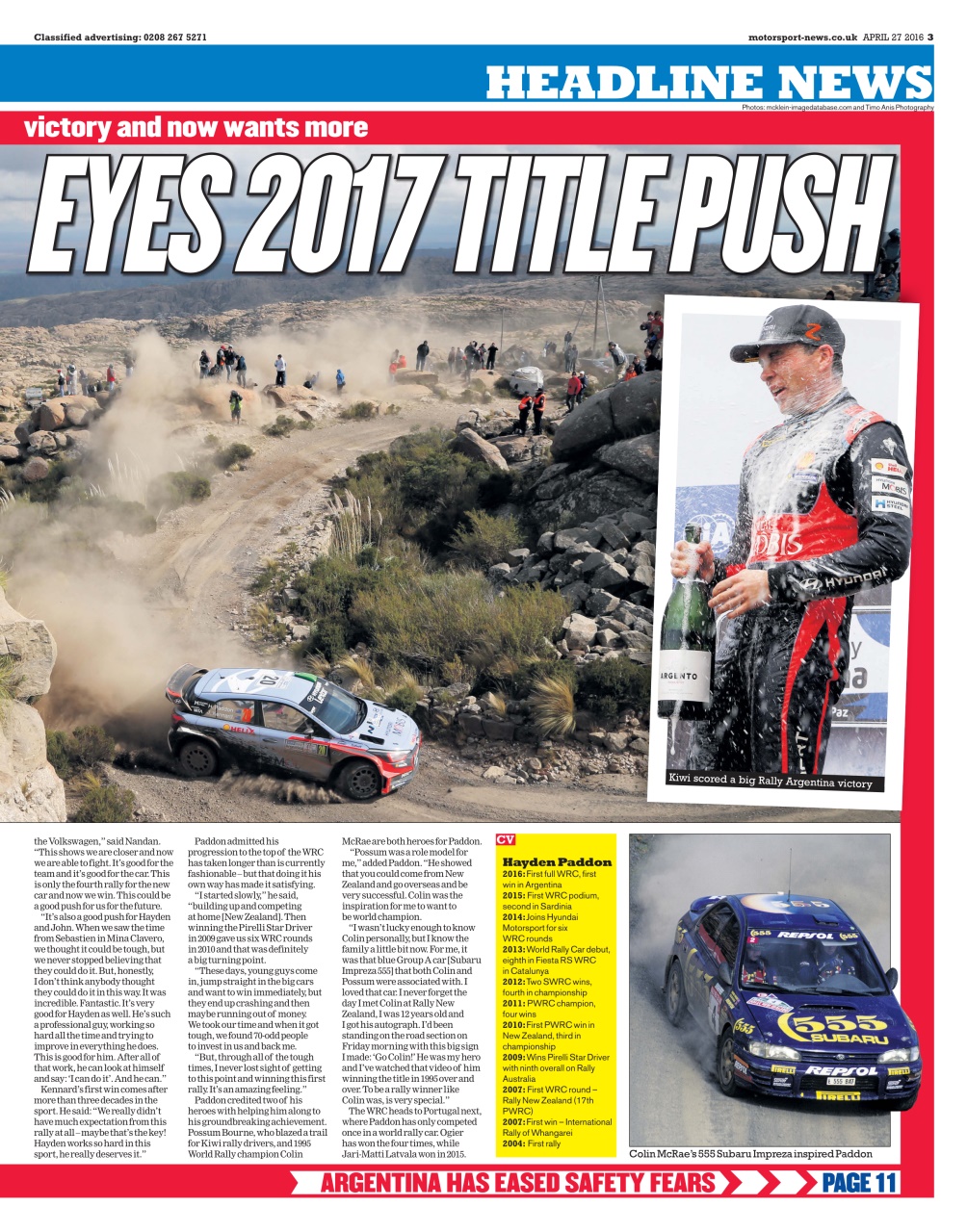 Motorsport News Preview Pages