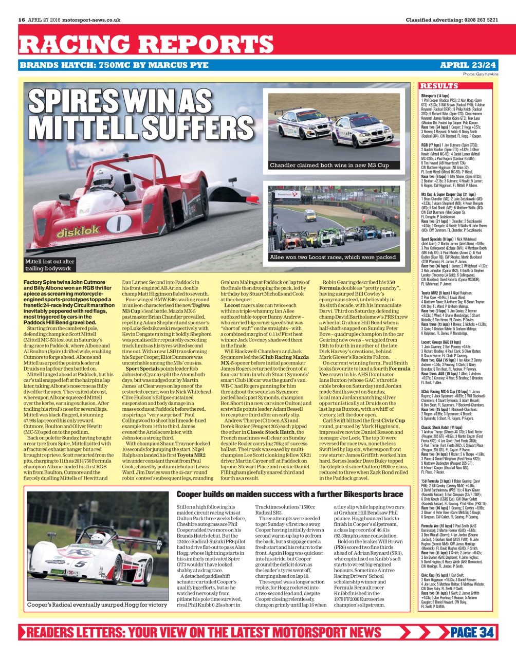 Motorsport News Preview Pages