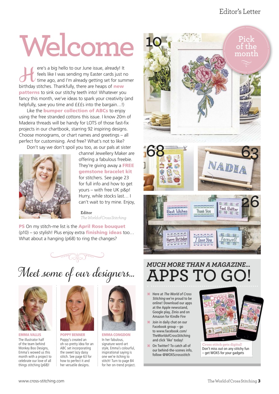 The World of Cross Stitching Preview Pages