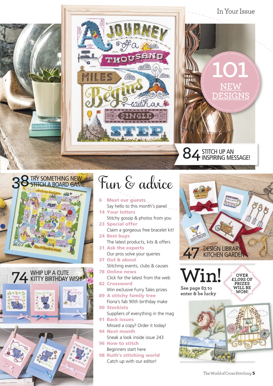 The World of Cross Stitching Preview Pages