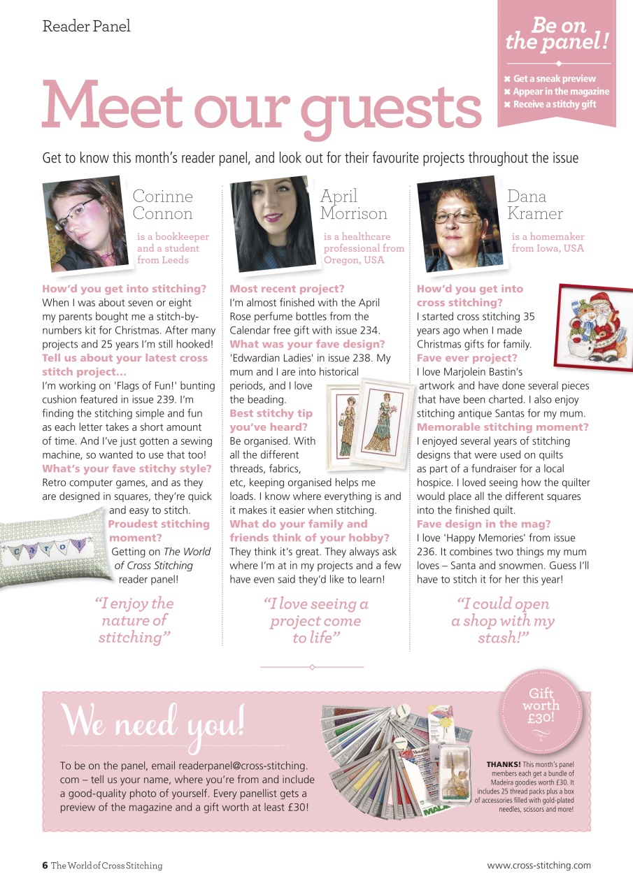 The World of Cross Stitching Preview Pages