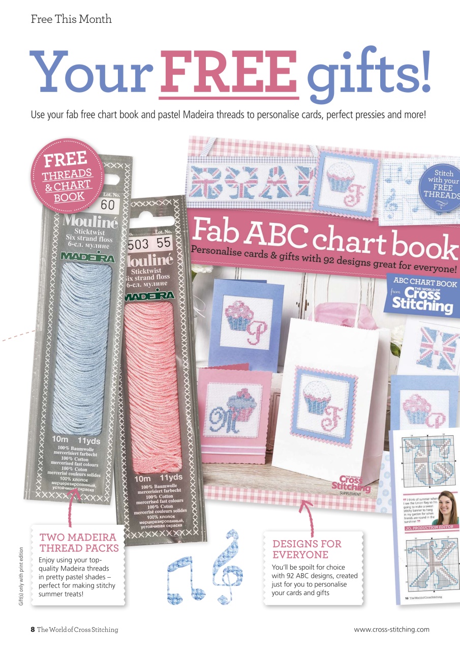 The World of Cross Stitching Preview Pages