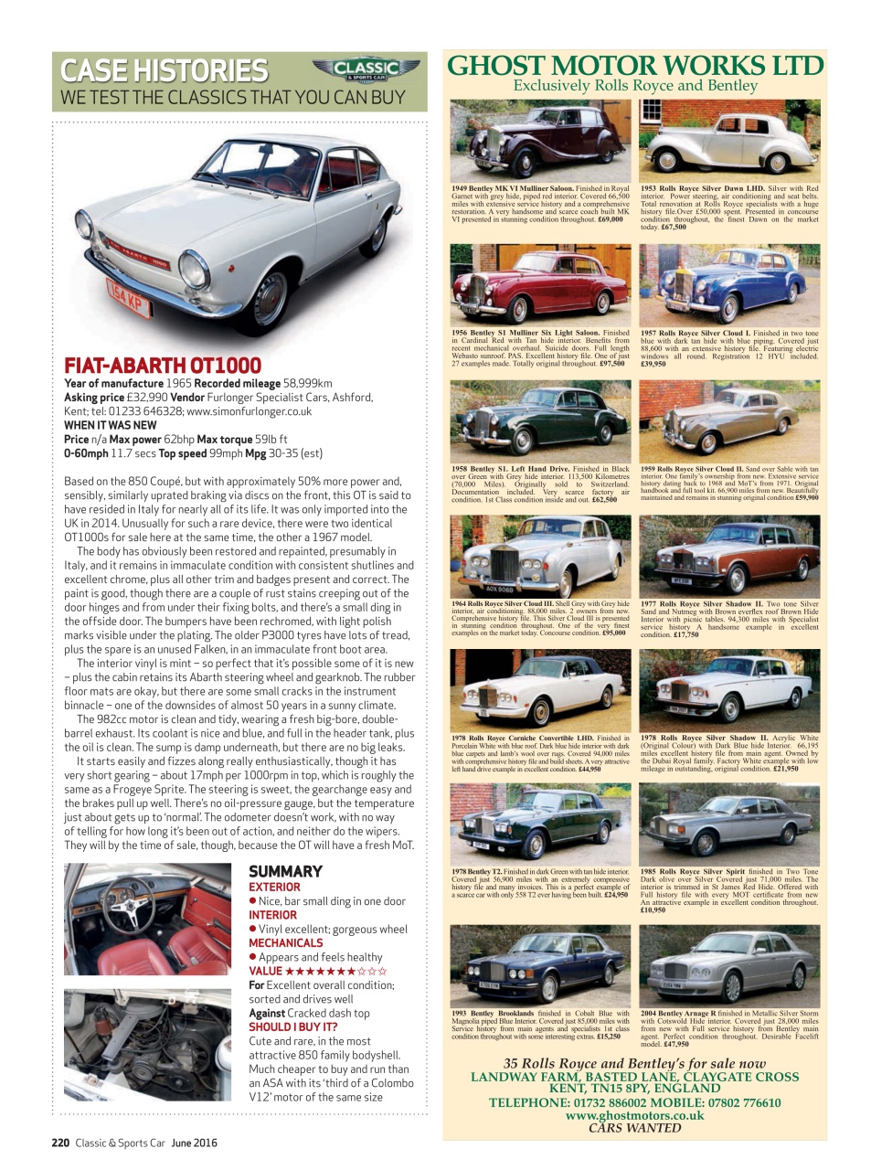 Classic & Sports Car Preview Pages