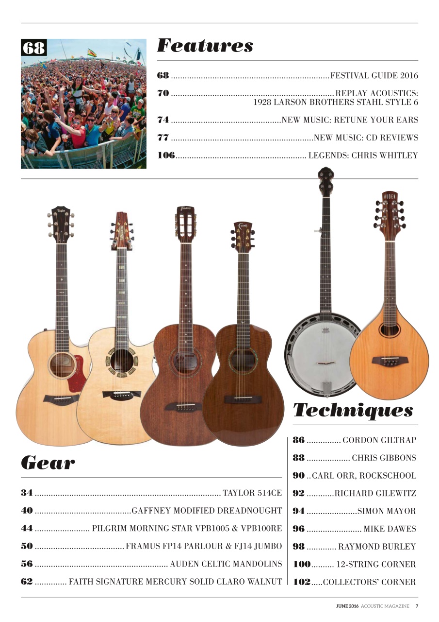 Acoustic Preview Pages