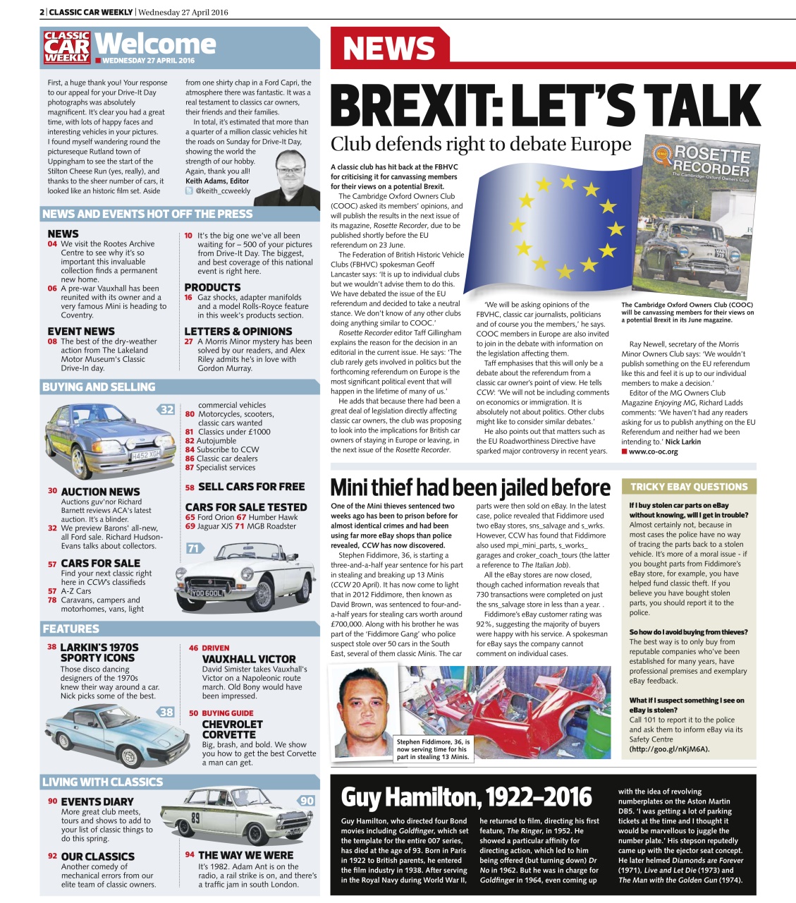 Classic Car Weekly Preview Pages