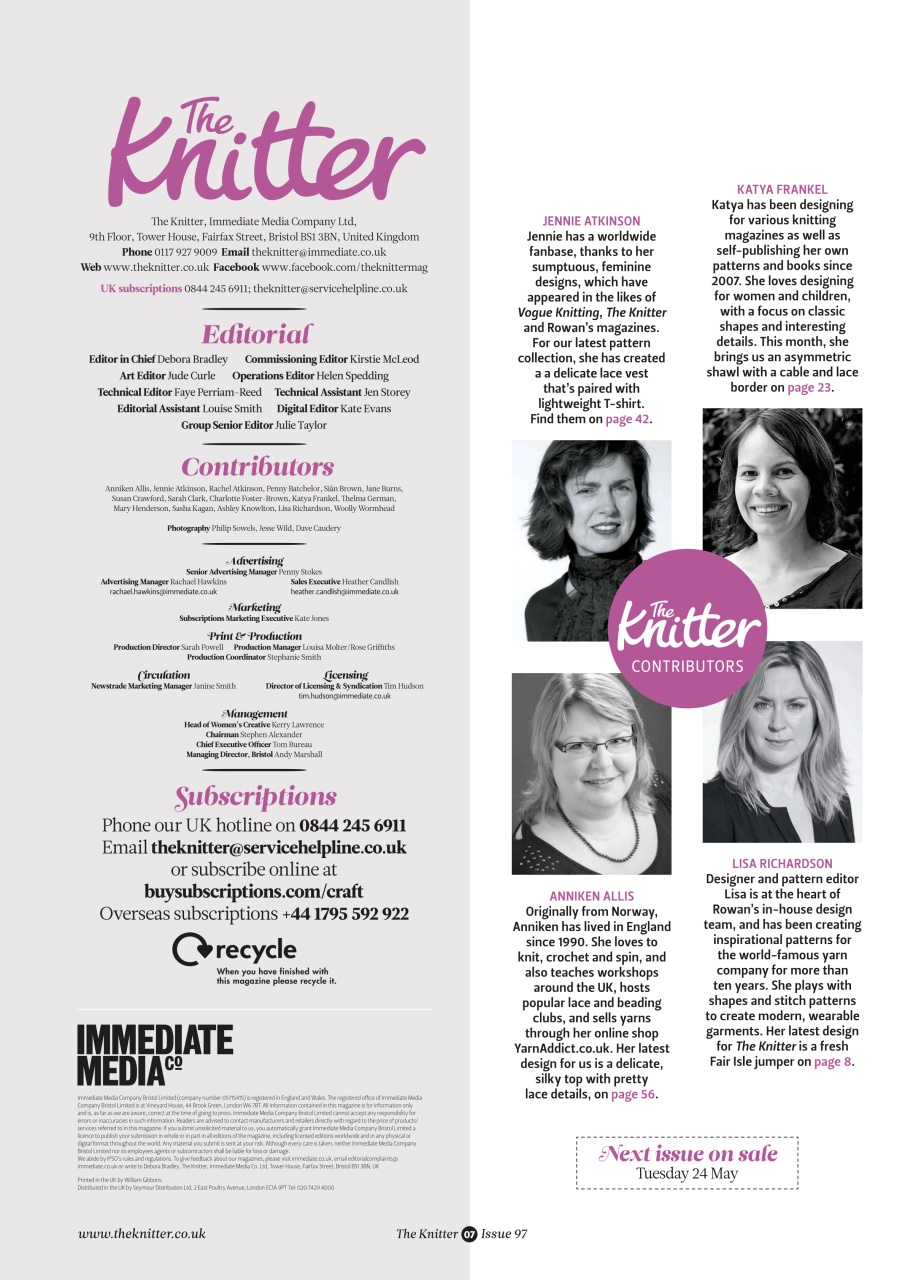 The Knitter Preview Pages