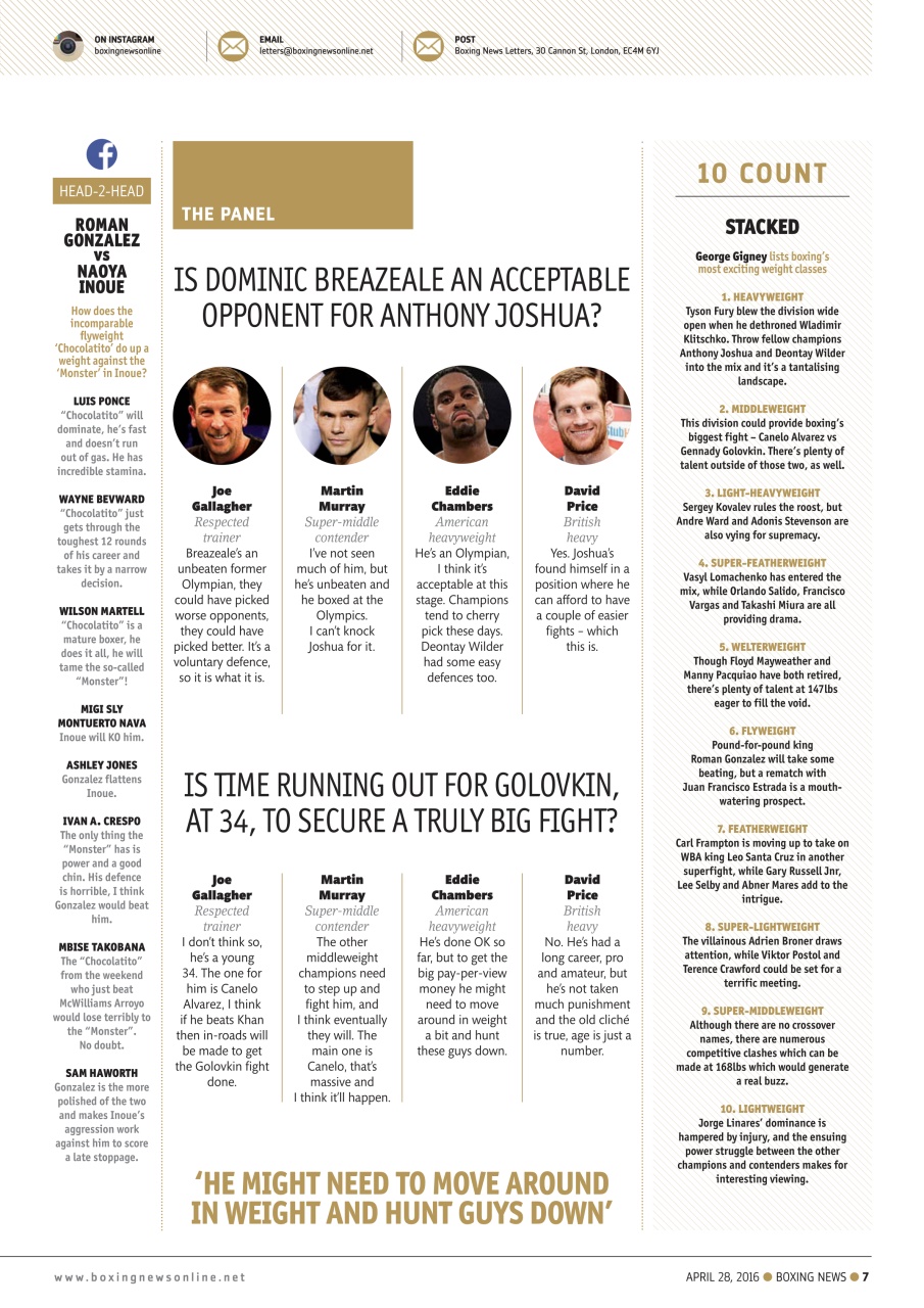 Boxing News Preview Pages