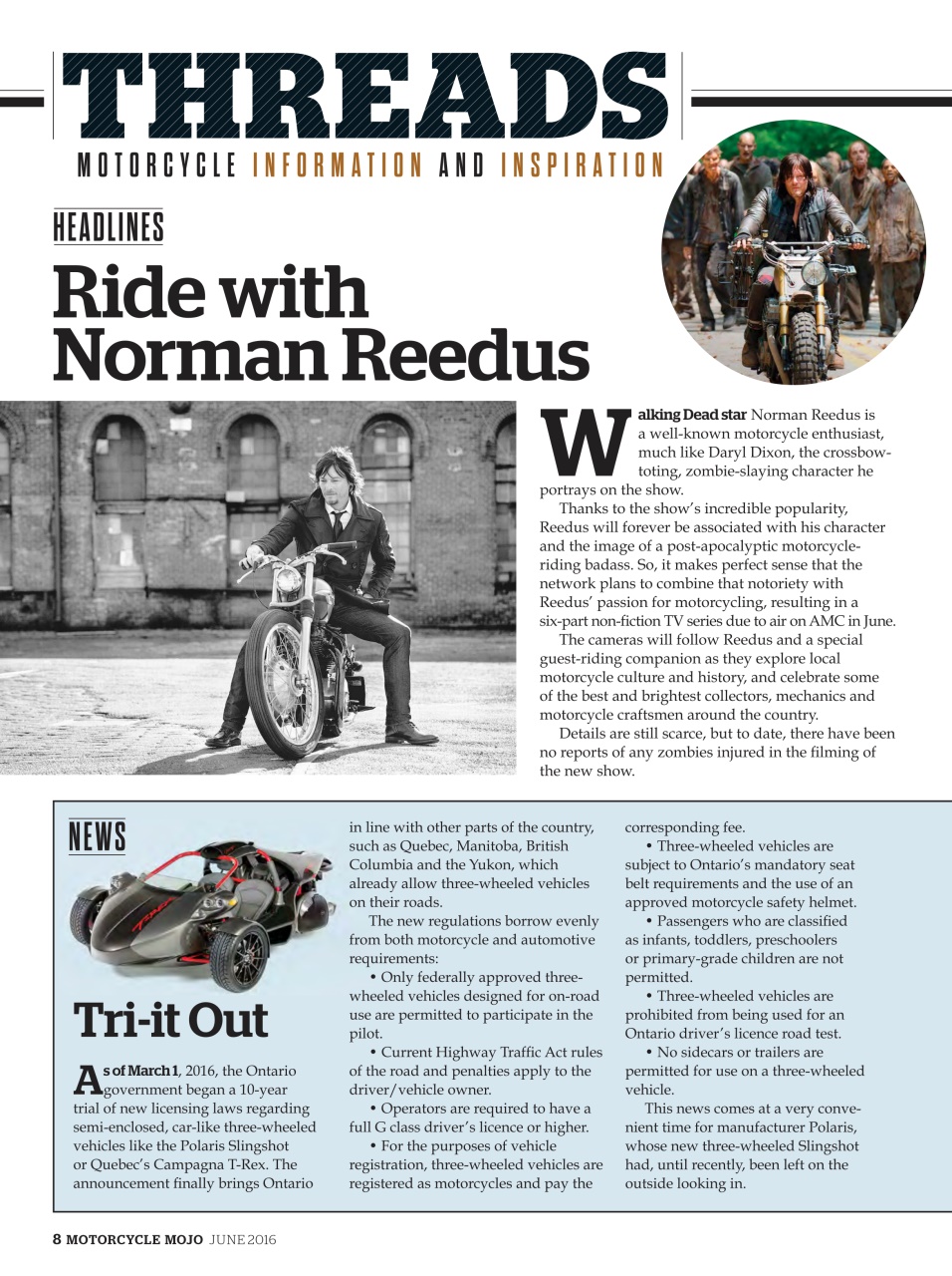 Motorcycle Mojo Preview Pages