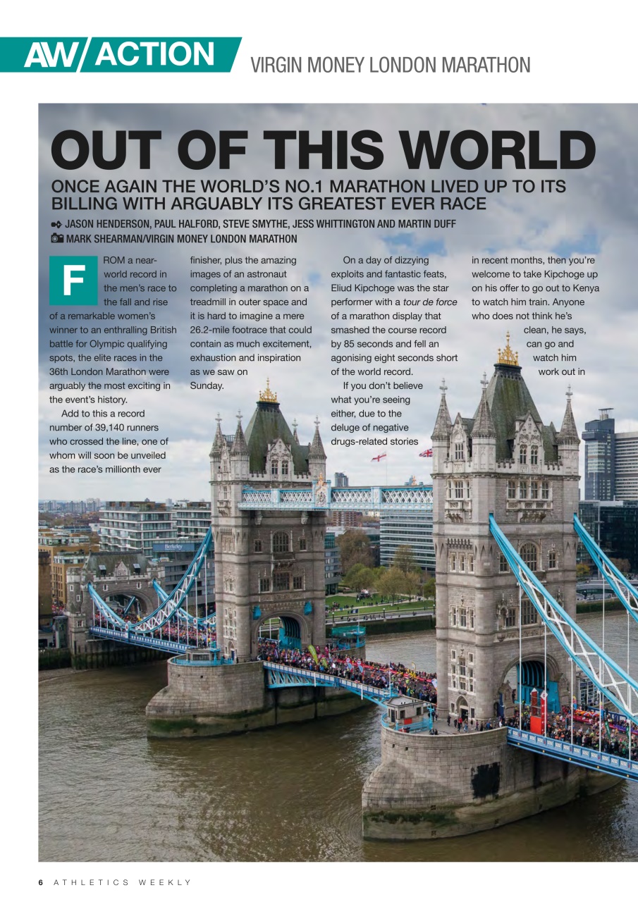 AW – Athletics Weekly Magazine Preview Pages