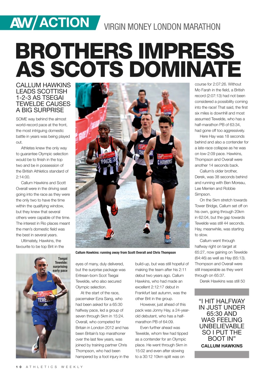 AW – Athletics Weekly Magazine Preview Pages