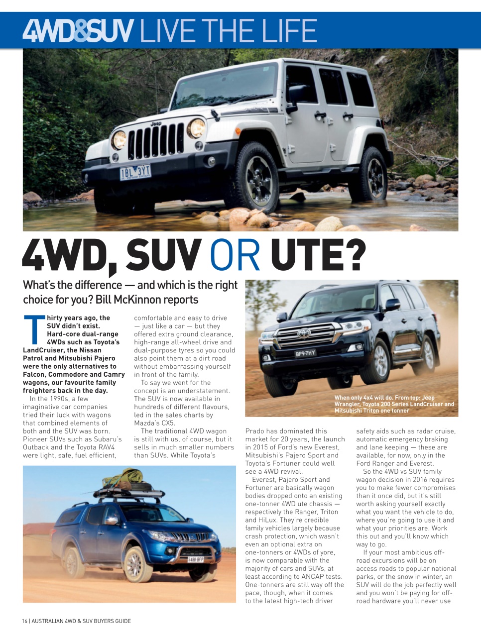 Australian 4WD and SUV Buyers Guide Preview Pages