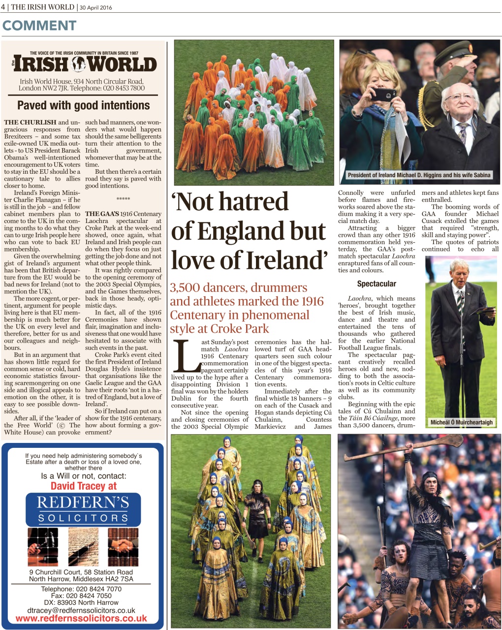 Irish World Preview Pages