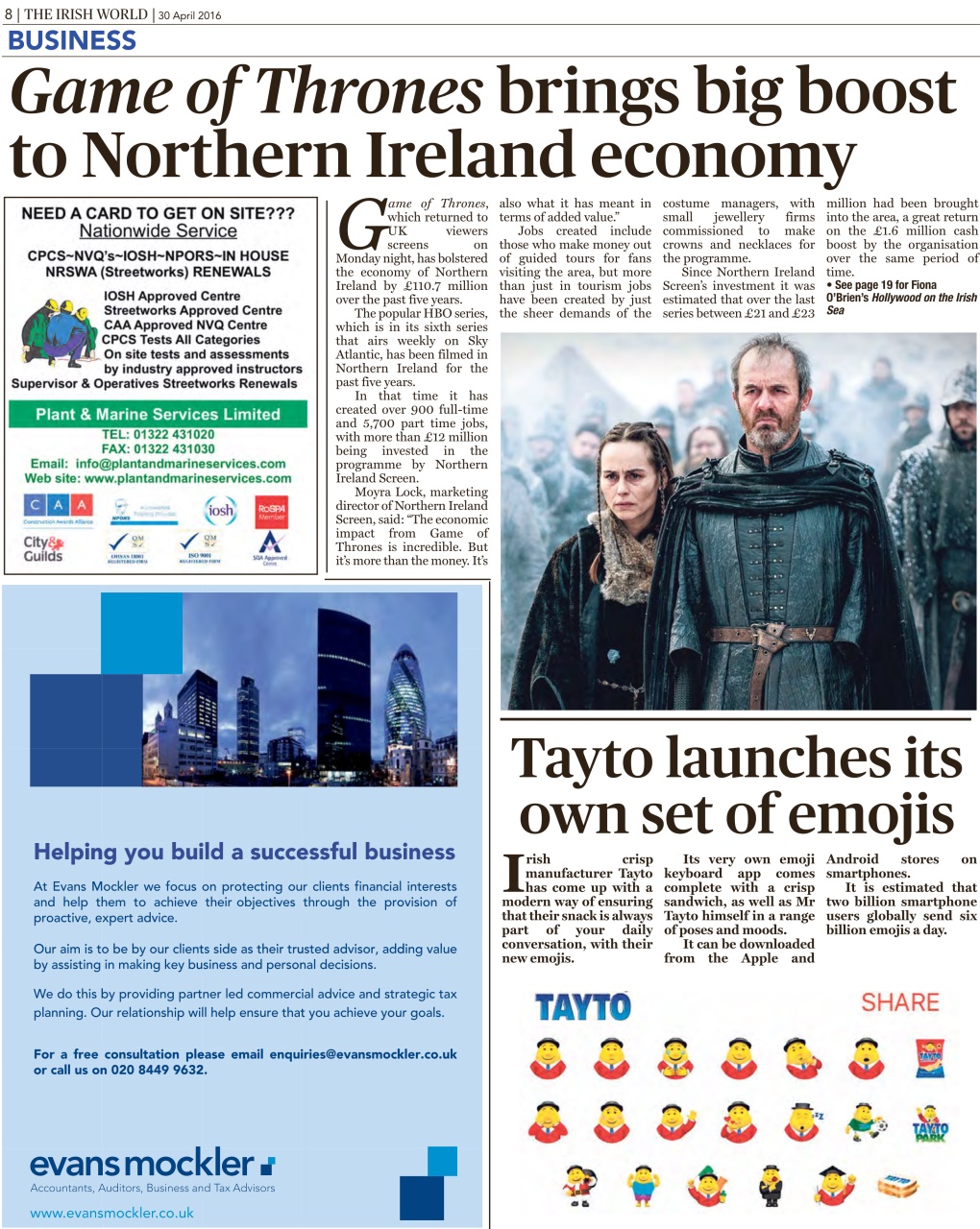 Irish World Preview Pages