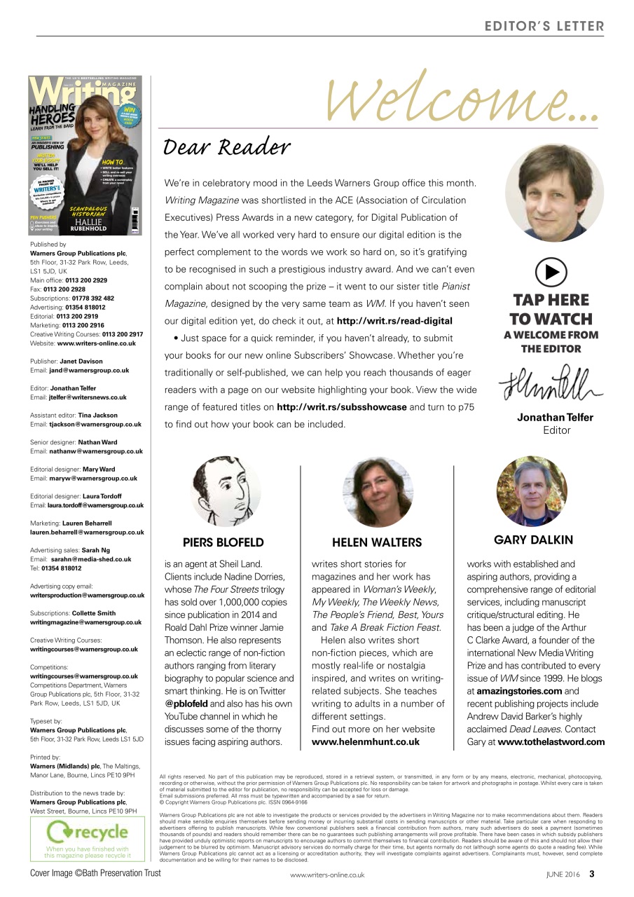 Writing Magazine Preview Pages