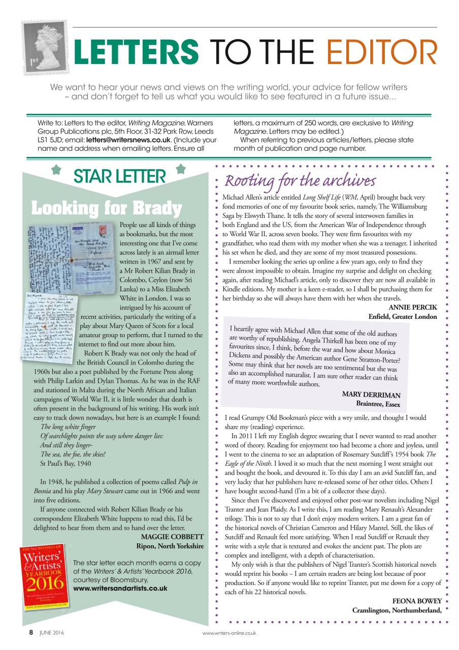 Writing Magazine Preview Pages