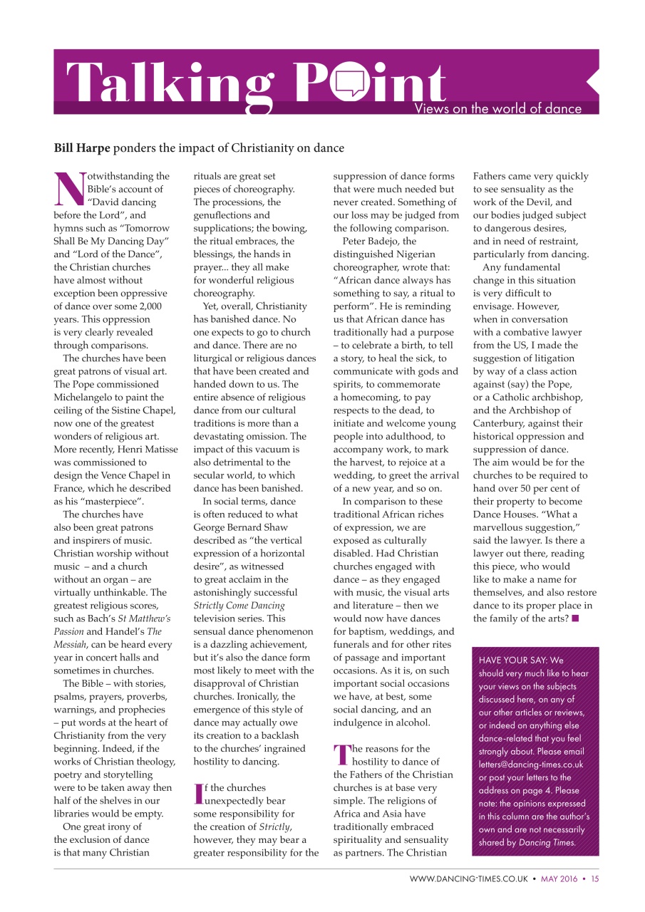 Dancing Times Preview Pages