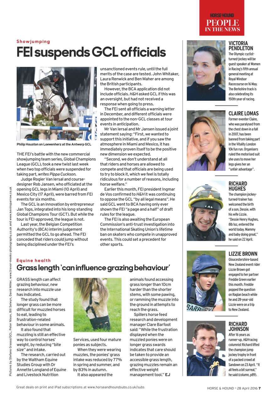 Horse & Hound Preview Pages