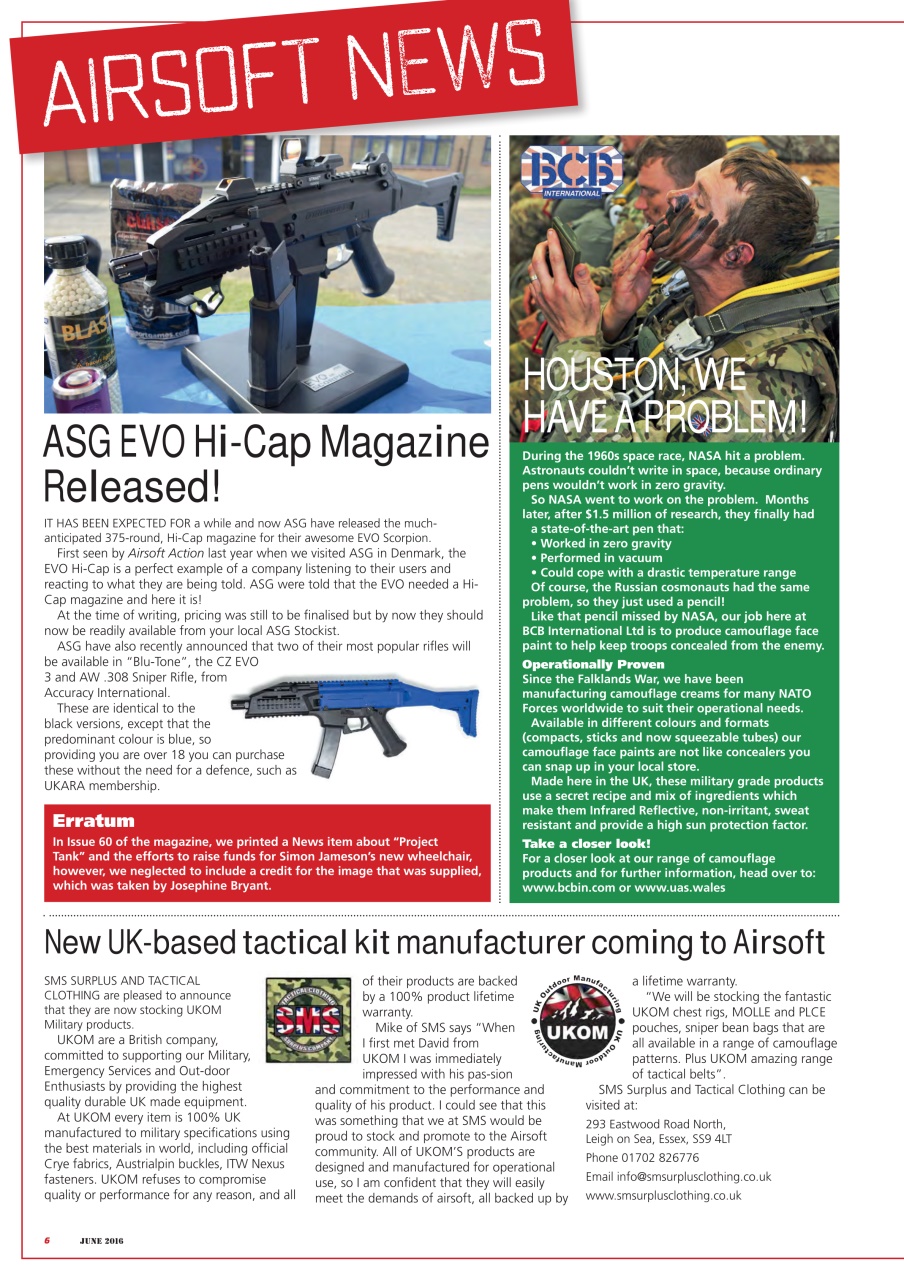 Airsoft Action Preview Pages